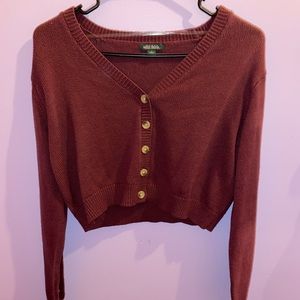 Button down sweater